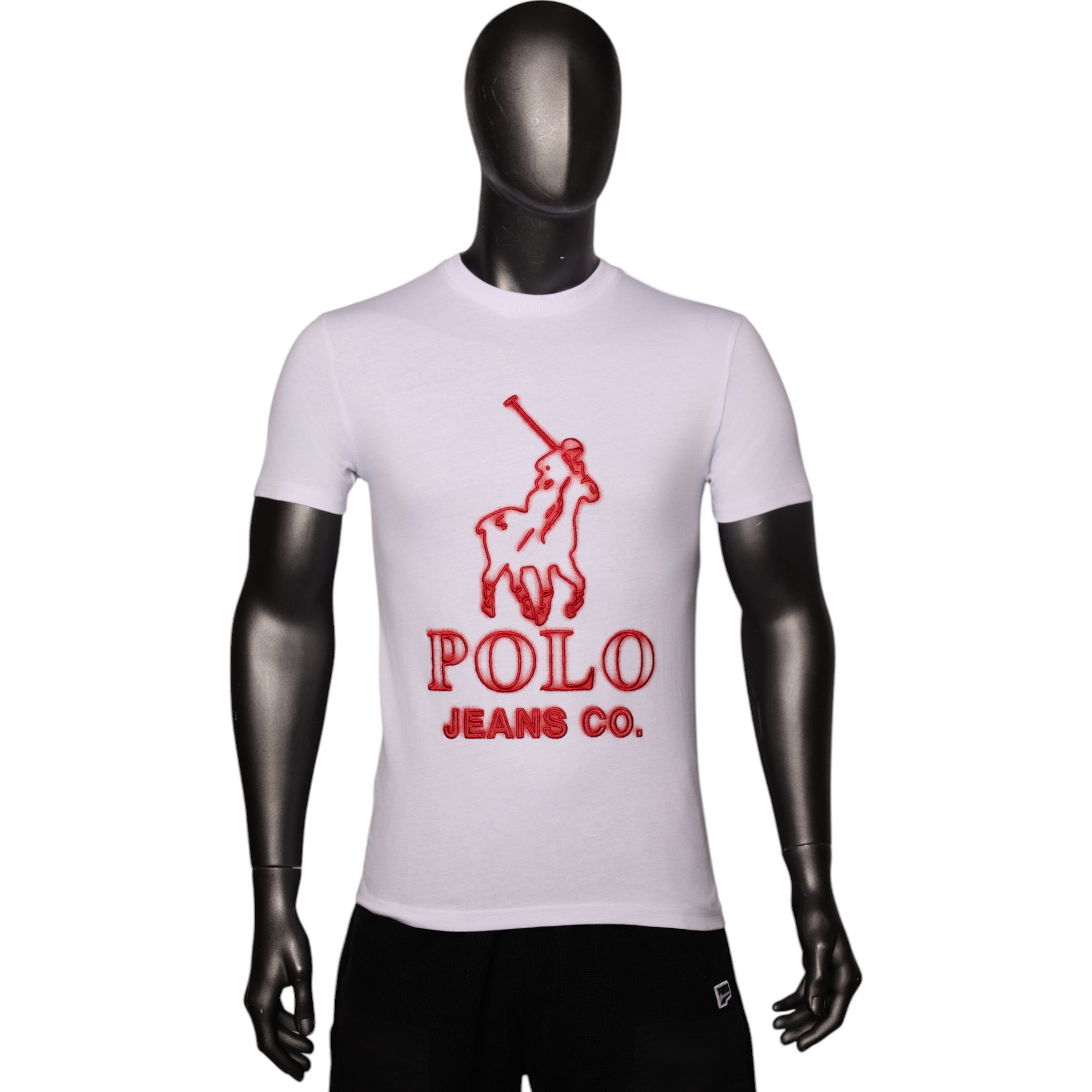 Polo T-Shirt Pjc Glow Logo White